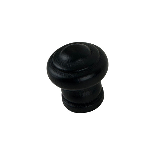 Bouton de meuble LYONNAIS, Bois noir mat Ø30 mm| Charme