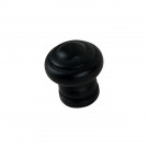 Bouton de meuble LYONNAIS, Bois noir mat Ø30 mm| Charme