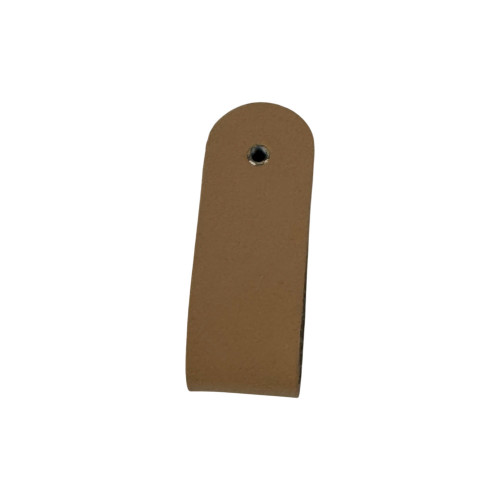 Bouton de meuble CORAL, Cuir beige| Industriel