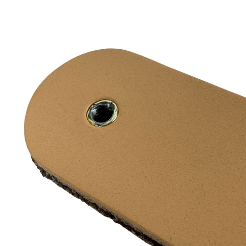 Bouton de meuble CORAL, Cuir beige| Industriel