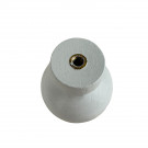 Bouton de meuble CONTEMPORAIN, bois laqué blanc Ø25 mm | Charme