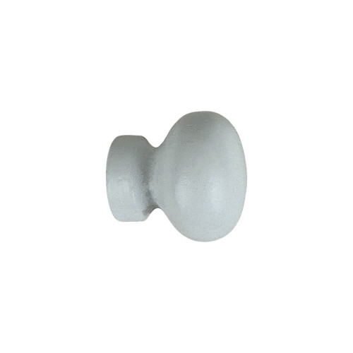 Bouton de meuble CONTEMPORAIN, bois laqué blanc Ø25 mm | Charme
