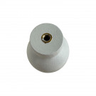Bouton de meuble CONTEMPORAIN, bois laqué blanc Ø25 mm | Charme