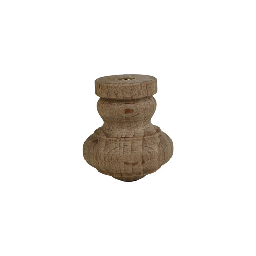 Bouton de meuble LYONNAIS, bois brut Ø30 mm | Cottage