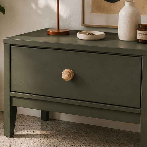 Bouton de meuble LYONNAIS, bois brut Ø30 mm | Cottage