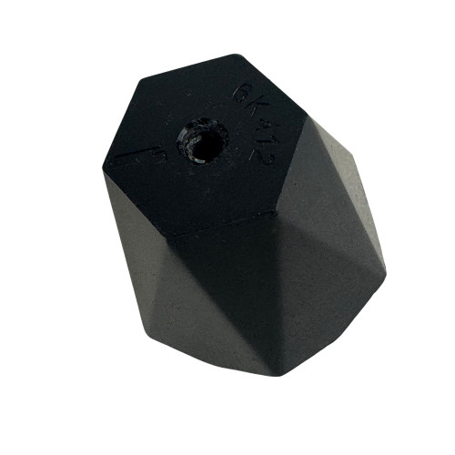 Bouton de meuble PREZIOSI, Nylon noir uni 33 mm | contemporain