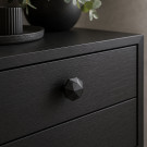 Bouton de meuble PREZIOSI, Nylon noir uni 33 mm | contemporain