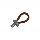 Bouton de meuble LACET, Métal cuir | Atelier