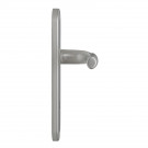2 poignées de porte SAN FRANCISCO, Aluminium anodisé argent F1 entraxe 165 mm