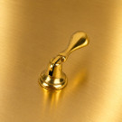Poignée de meuble pendentif RUSTIQUE, laiton poli