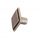 Bouton de meuble SOUPIR, Zamak vieil argent 26x20mm