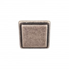 Bouton de meuble SOUPIR, Zamak vieil argent 26x20mm