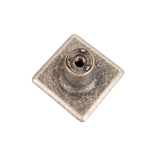 Bouton de meuble SOUPIR, Zamak vieil argent 26x20mm