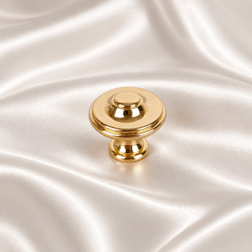 Bouton de meuble RENAISSANCE, laiton poli Ø25 | Classique Chic