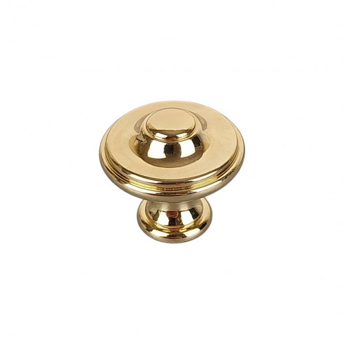 Bouton de meuble RENAISSANCE, laiton poli Ø25 | Classique Chic