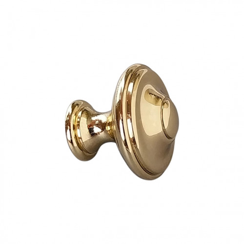 Bouton de meuble RENAISSANCE, laiton poli Ø25 | Classique Chic