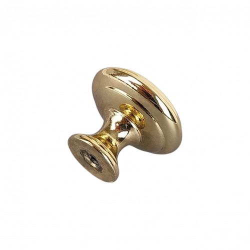 Bouton de meuble RENAISSANCE, laiton poli Ø25 | Classique Chic