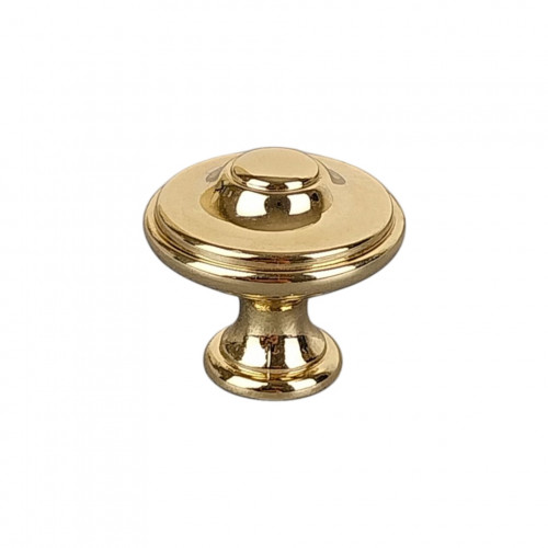 Bouton de meuble RENAISSANCE, laiton poli Ø25 | Classique Chic
