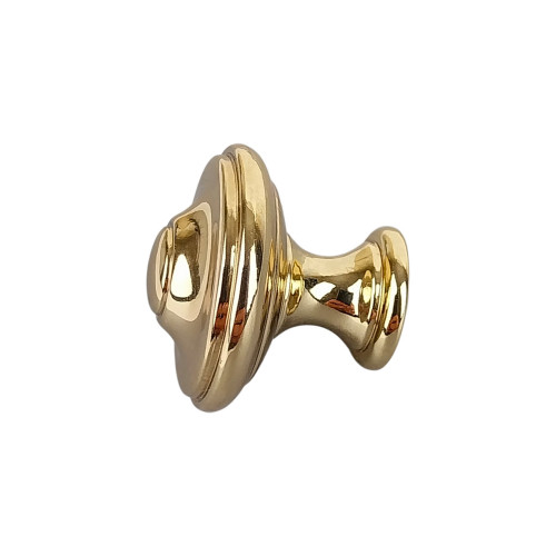 Bouton de meuble RENAISSANCE, laiton poli Ø25 | Classique Chic