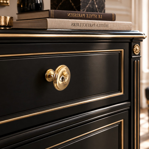 Bouton de meuble RENAISSANCE, laiton poli Ø25 | Classique Chic
