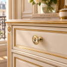 Bouton de meuble RENAISSANCE, laiton poli Ø25 | Classique Chic