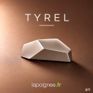 Bouton de meuble TYREL, Métal chrome mat 55x20 mm | Contemporain