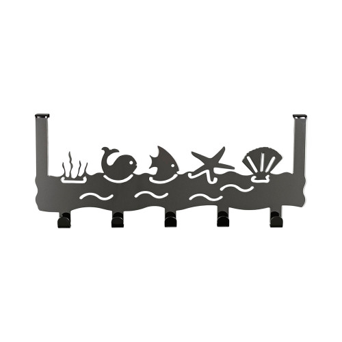 Porte-manteau mural SILHOUETTE, Zamak chrome brillant, 5 têtes
