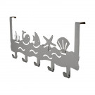 Porte-manteau mural SILHOUETTE, Zamak chrome brillant, 5 têtes