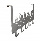 Porte-manteau mural SILHOUETTE, Zamak chrome brillant, 5 têtes