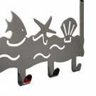 Porte-manteau mural SILHOUETTE, Zamak chrome brillant, 5 têtes