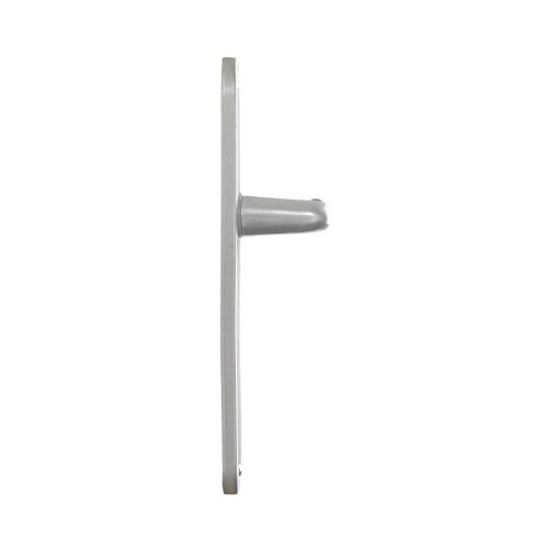 2 poignées de porte TIGNES, Aluminium anodisé argent F1 entraxe 195 mm
