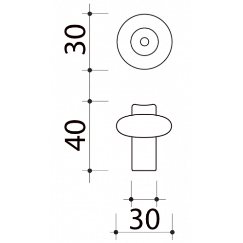 Butée de porte sol, City	