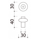 Butée de porte sol, City	