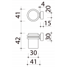 Butée de porte sol, Cylindrique aimantée