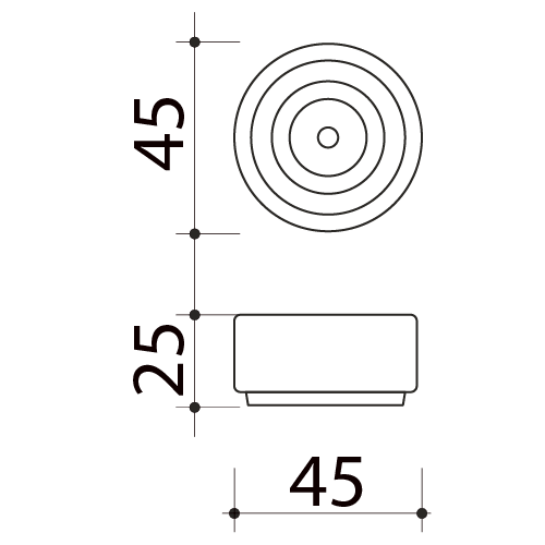 Butée de porte sol, Rond Design