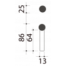 Butée de porte sol, Allumette	