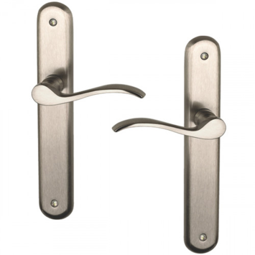 2 poignées de porte AGATHE, Laiton entraxe 195 mm