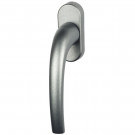 Poignée de fenêtre ZENIA, Aluminium anodisée Argent F1