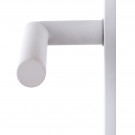 2 poignées de porte COTTON, Aluminium blanc mat entraxe 195 mm