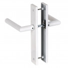 2 poignées de porte COTTON, Aluminium blanc mat entraxe 195 mm