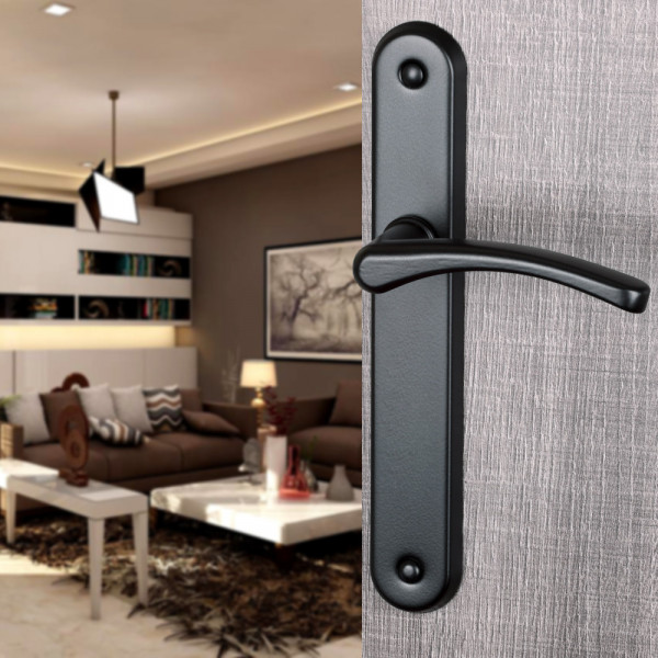 2 poignées de porte EVA, Aluminium entraxe 195 mm