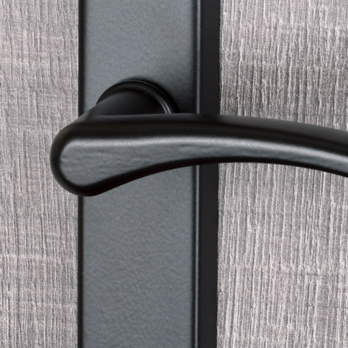 2 poignées de porte EVA, Aluminium entraxe 195 mm