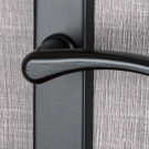 2 poignées de porte EVA, Aluminium entraxe 195 mm