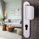 Palière réversible pour porte d'entrée extérieure sur plaque à vis non apparentes Zenia