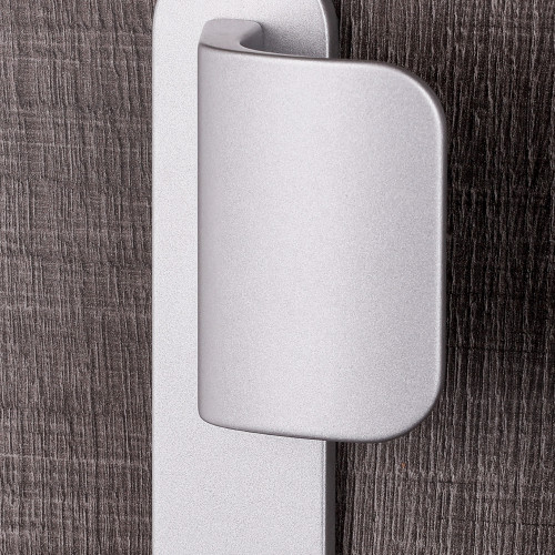 Palière réversible pour porte d'entrée extérieure sur plaque à vis non apparentes Zenia