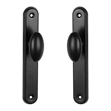 Poignées de porte CHIC, Aluminium noir mat entraxe 195 mm