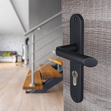 poignée de porte rustique modèle Noble vue 1