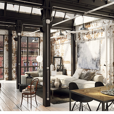 Décoration de type industriel