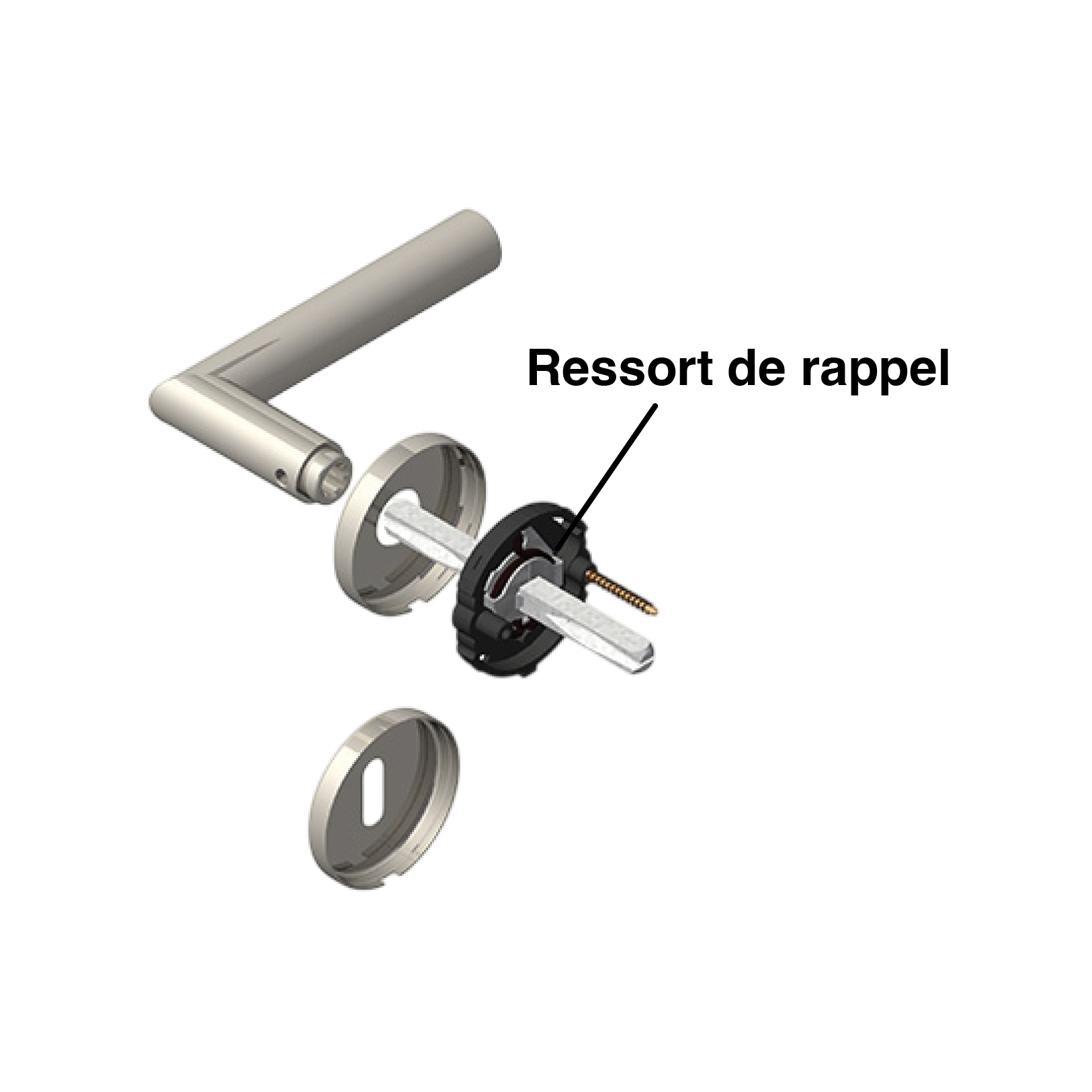 Poignée sur rosace